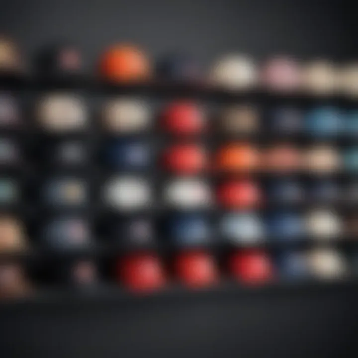 Stylish wall-mounted baseball cap storage rack