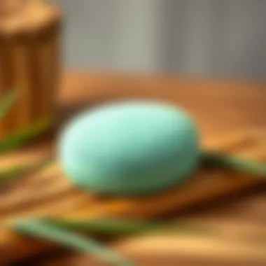 Eco-Friendly Silicone Hair Scrubber on Bamboo Eco-friendly silicone hair scrubber on a natural bamboo surface