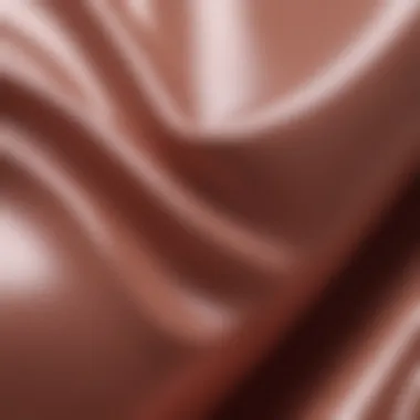 Close-up of latex fabric showcasing its unique texture and shine