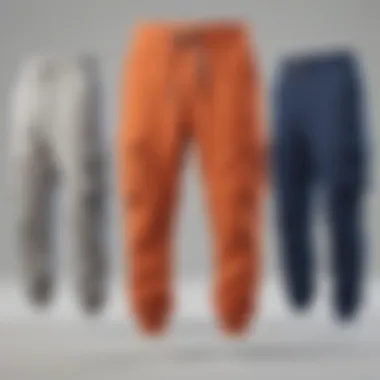 A collection of multi pocket sweatpants in different designs