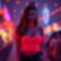 Vibrant neon outfit options for a glow party
