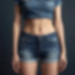 Vintage denim shorts showcasing the evolution of style