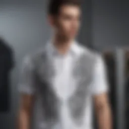 A stylish Medusa shirt displayed on a mannequin showcasing its intricate design.