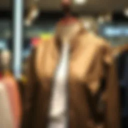 Stylish plus size zipper jacket on a mannequin