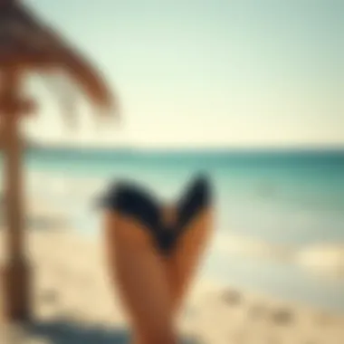 Chic Beach Style with V Front High Waisted Bikini Stylish v front high waisted bikini bottoms on a sunlit beach