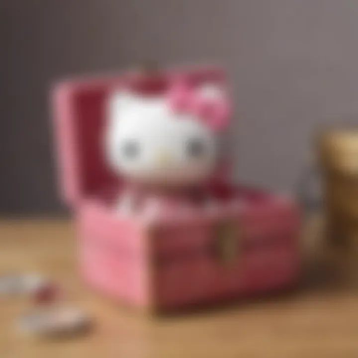 Artisan-crafted Hello Kitty jewelry box made from premium materials