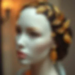 Elegant leaf headband adorned with intricate gold patterns