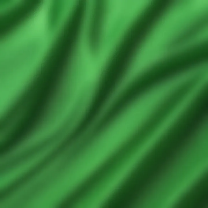 A close-up of the fabric texture of a neon green bodysuit