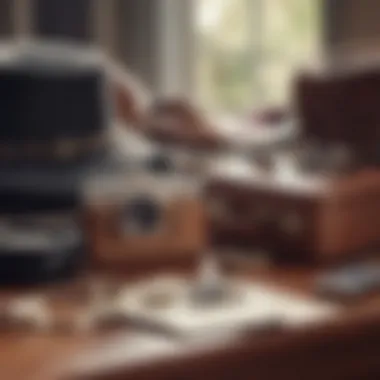 Stylish accessories that complement vintage business outfits