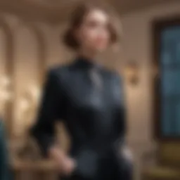 A stylish palazzo jumpsuit displayed on a mannequin in a boutique.